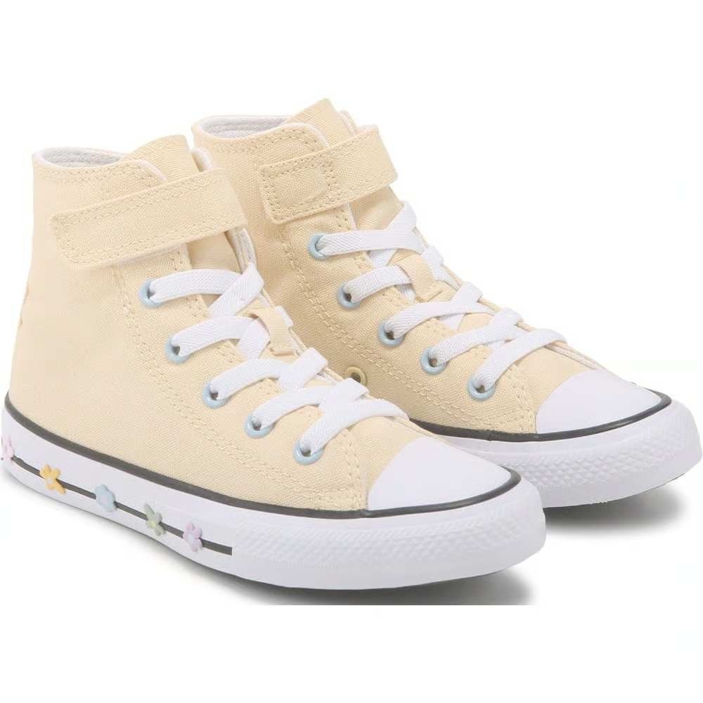 Converse Chuck Taylor All Star 1V High Top Yellow Blue Little Kid Girl Size 3